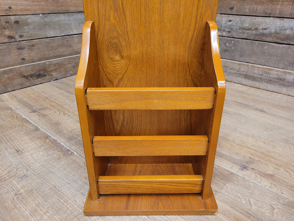Teak Magazine Rack Side Table Vintage Telephone Stand Lamp Table