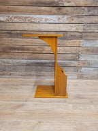 Teak Magazine Rack Side Table Vintage Telephone Stand Lamp Table