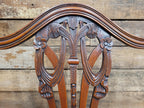 Mahogany Armchair Shield Back Hepplewhite Prince Of Wales Tartan Chair