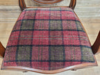 Mahogany Armchair Shield Back Hepplewhite Prince Of Wales Tartan Chair