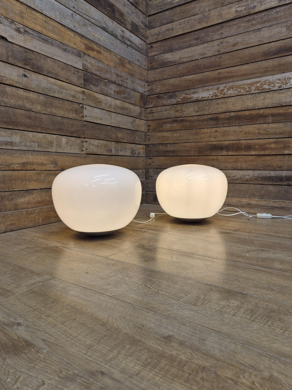 Ikea Jonisk Balance Lamp White Pebble Table Light Pair