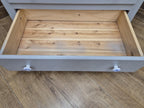 Painted Pine Chest Of Drawers Grey 2 Over 3 Chest Ceramic Handles