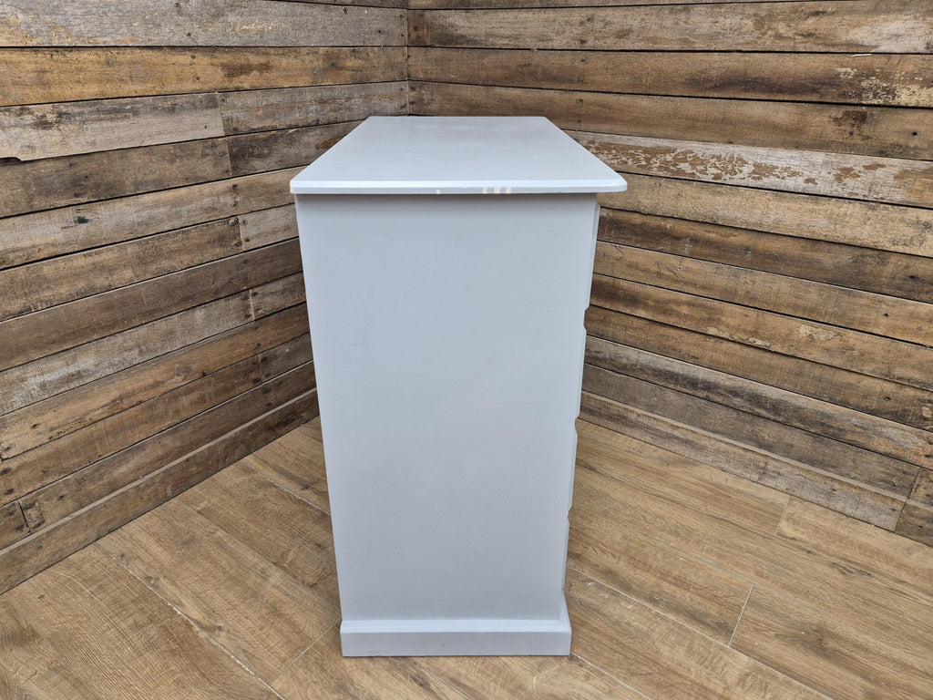Painted Pine Chest Of Drawers Grey 2 Over 3 Chest Ceramic Handles