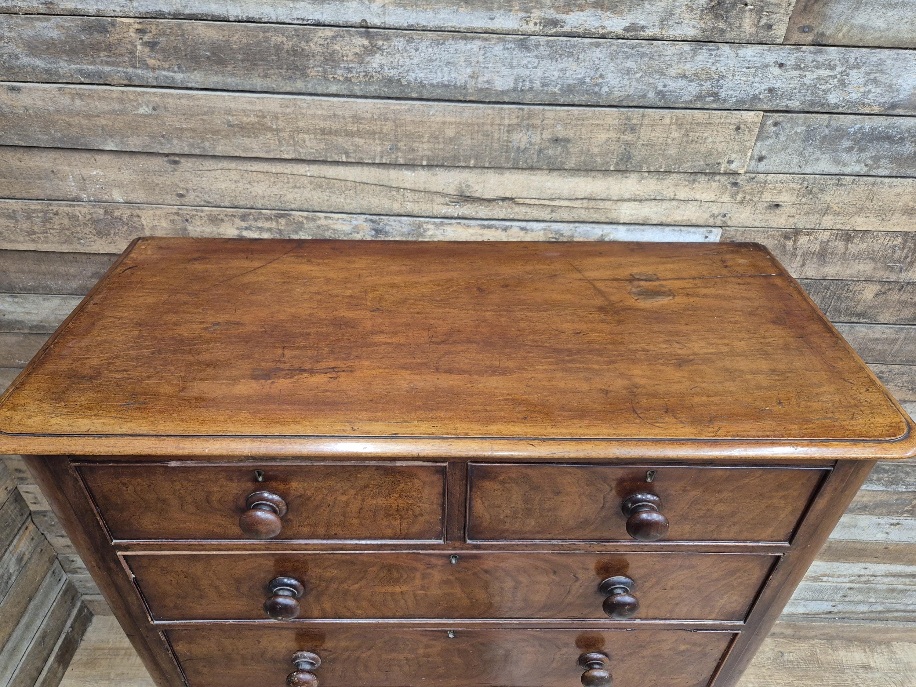 Victorian Mahogany Chest Of Drawers Two Over Four Tallboy