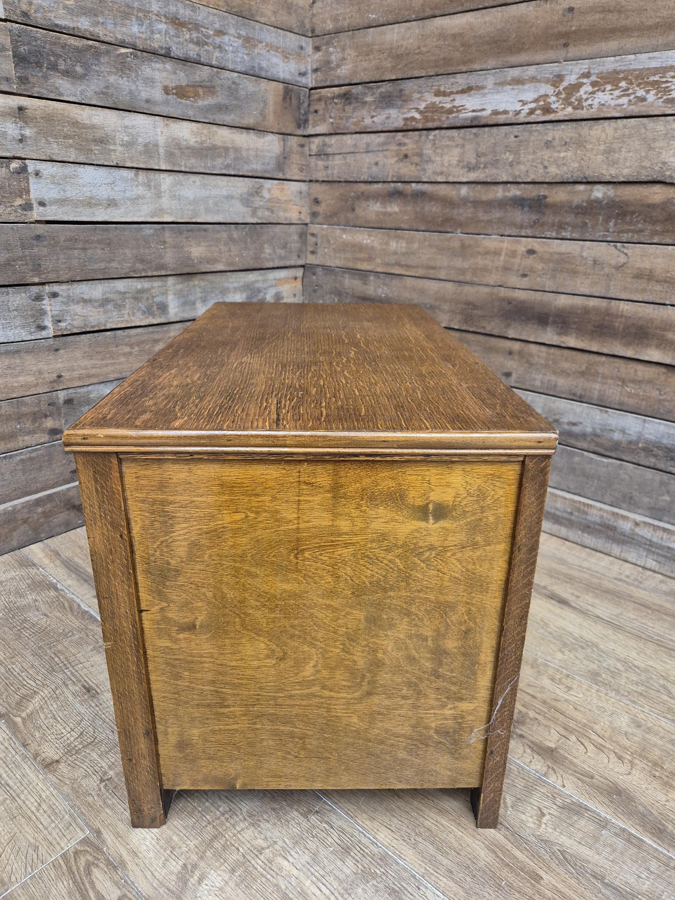 Lebus Oak Two Drawer Blanket Box Storage Chest