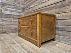 Lebus Oak Two Drawer Blanket Box Storage Chest