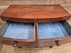 Mahogany Bow Front Chest Of Drawers Regency Style Five Drawer
