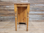 Pine Computer Desk Four Drawer Rustic Farmhouse Writing Table