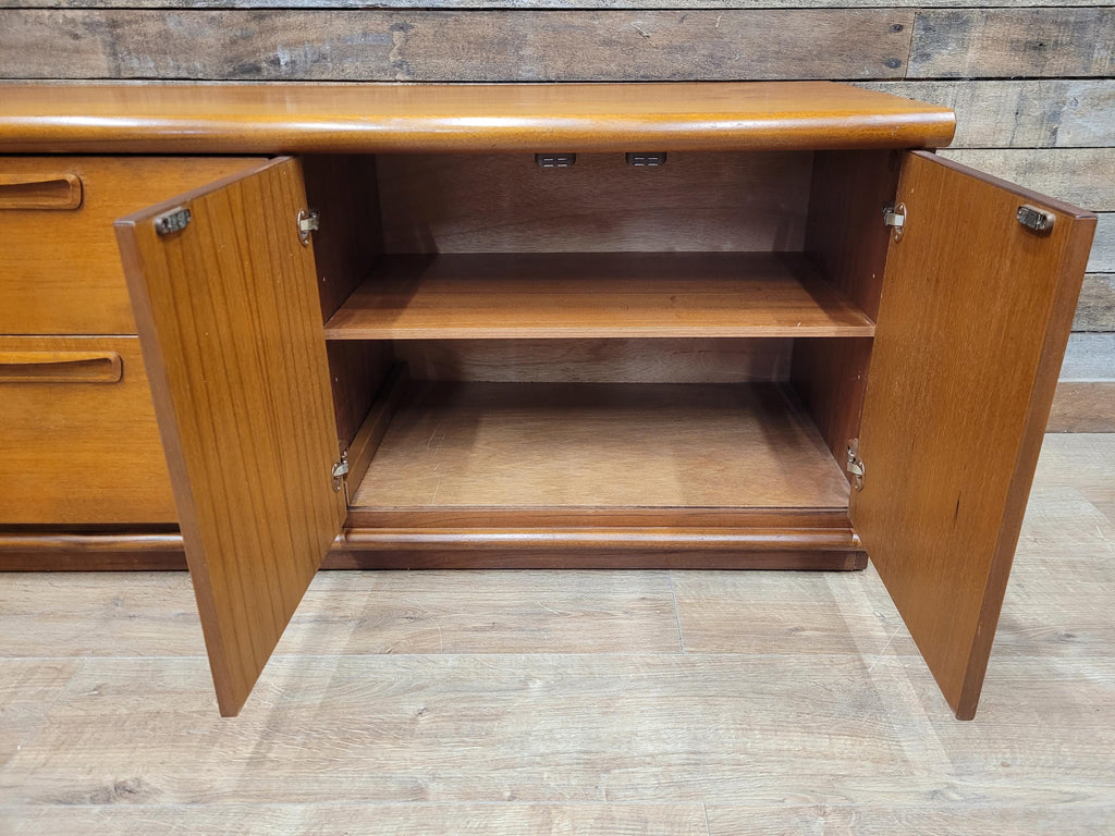 Teak Sideboard Mid Century Drawers Credenza Retro Long John MCM Cupboard