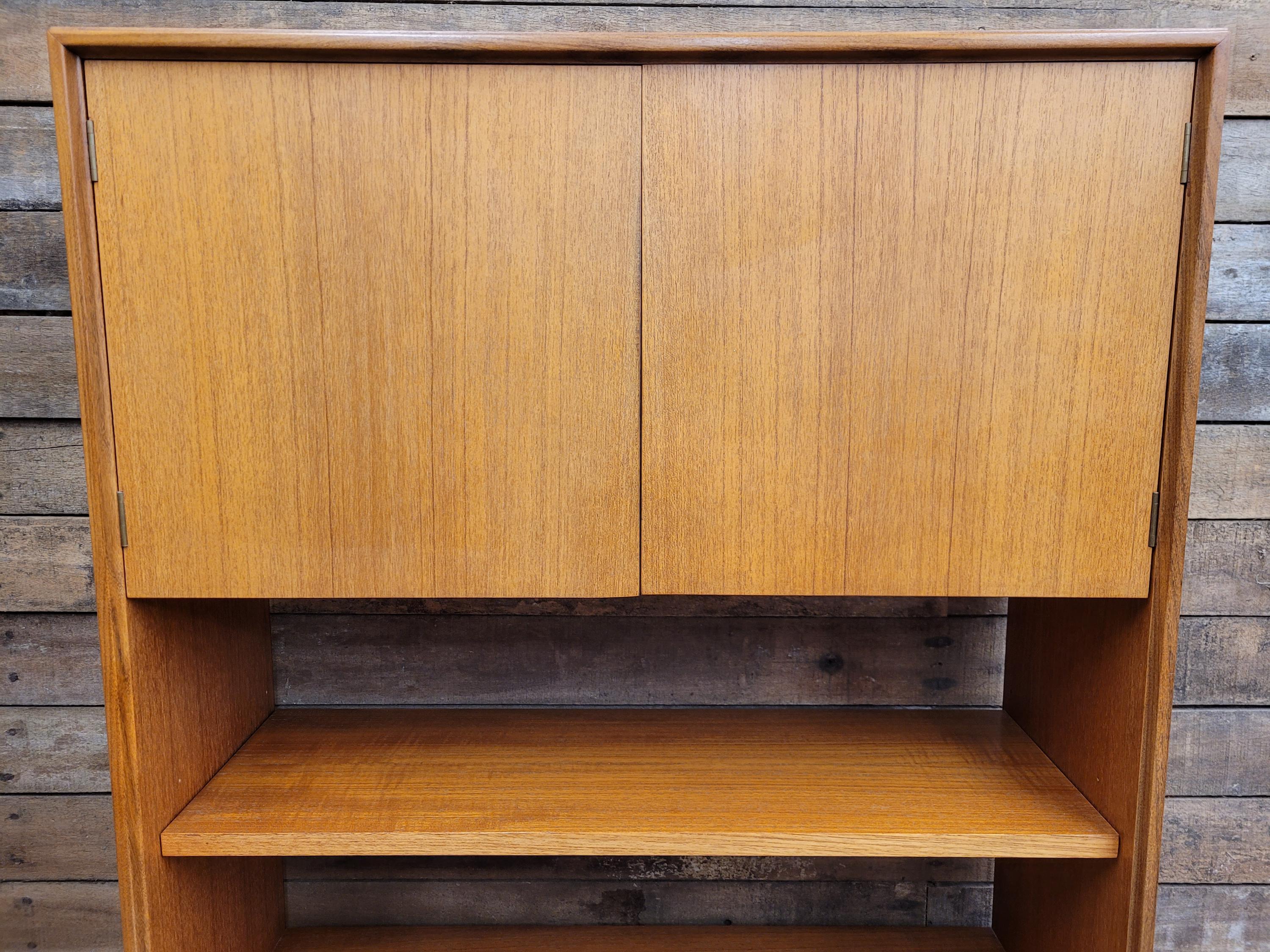 G Plan Bookcase Teak Mid Century Hairpin Leg Shelving Cabinet Retro Chic