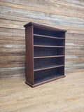 Victorian Oak Open Bookcase Antique Five Shelf Display Cabinet