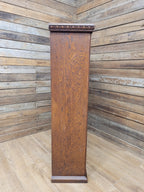 Victorian Oak Open Bookcase Antique Five Shelf Display Cabinet