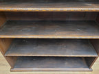 Victorian Oak Open Bookcase Antique Five Shelf Display Cabinet