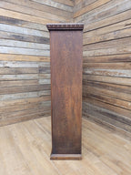 Victorian Oak Open Bookcase Antique Five Shelf Display Cabinet