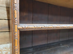 Victorian Oak Open Bookcase Antique Five Shelf Display Cabinet