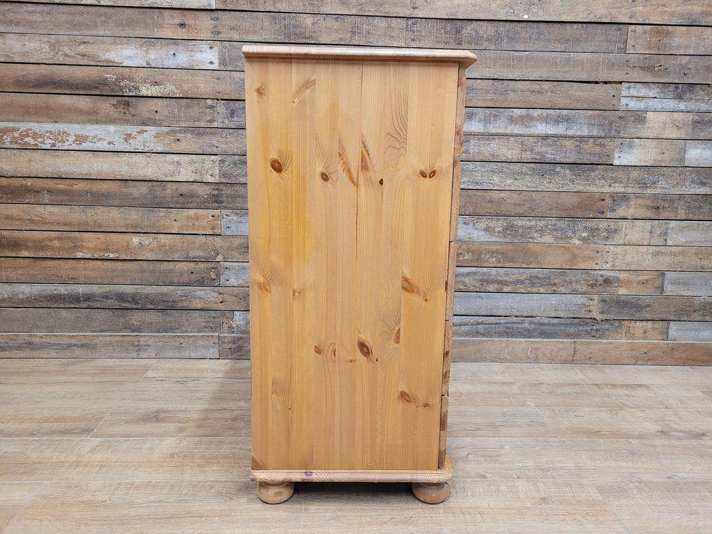 Barnsbury Pine Chest Of Drawers Scandinavian Timber Five Drawer