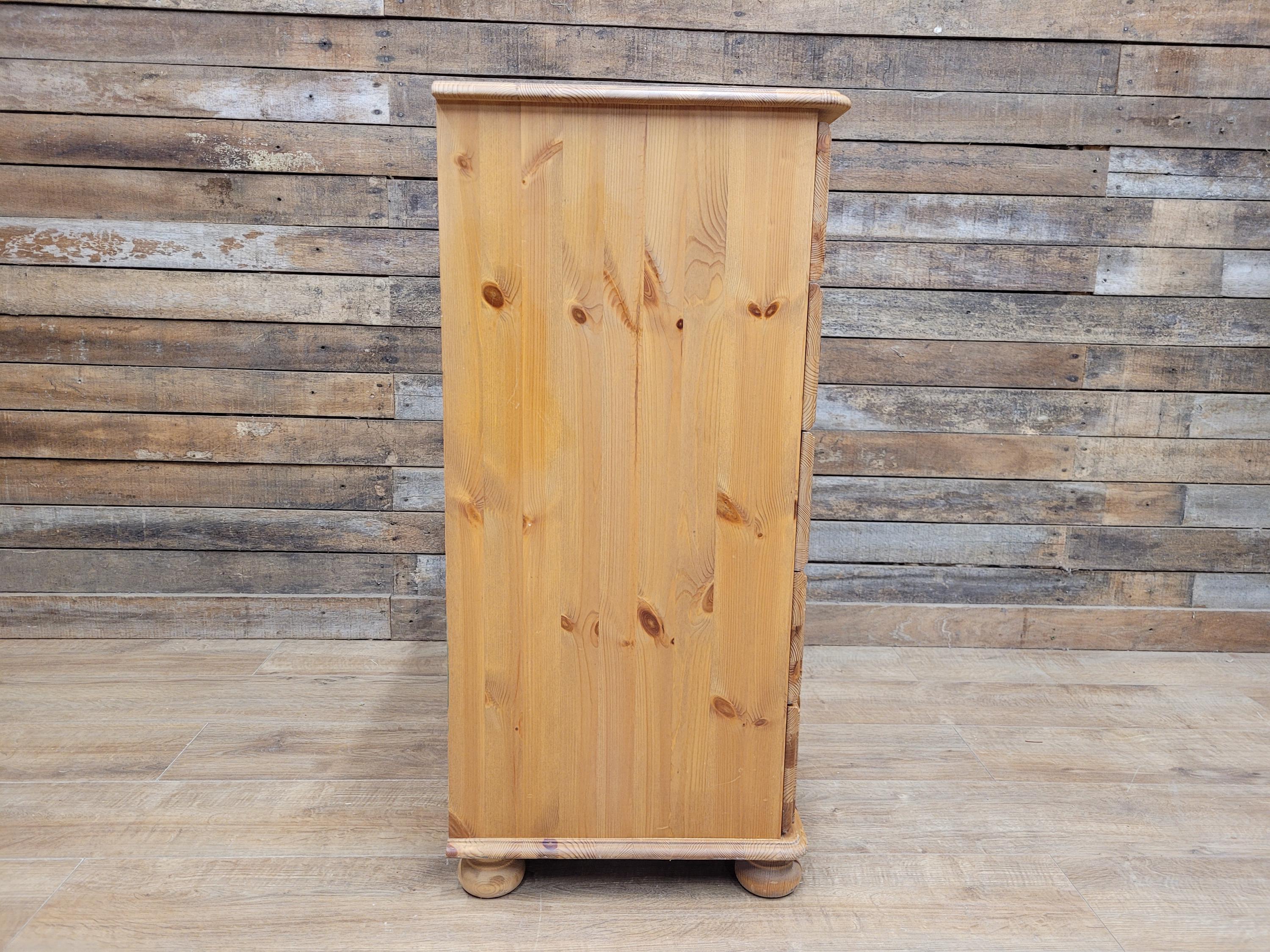 Barnsbury Pine Chest Of Drawers Scandinavian Timber Five Drawer