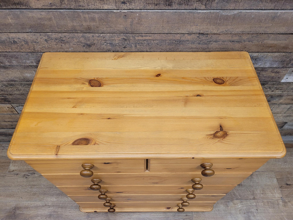 Barnsbury Pine Chest Of Drawers Scandinavian Timber Five Drawer