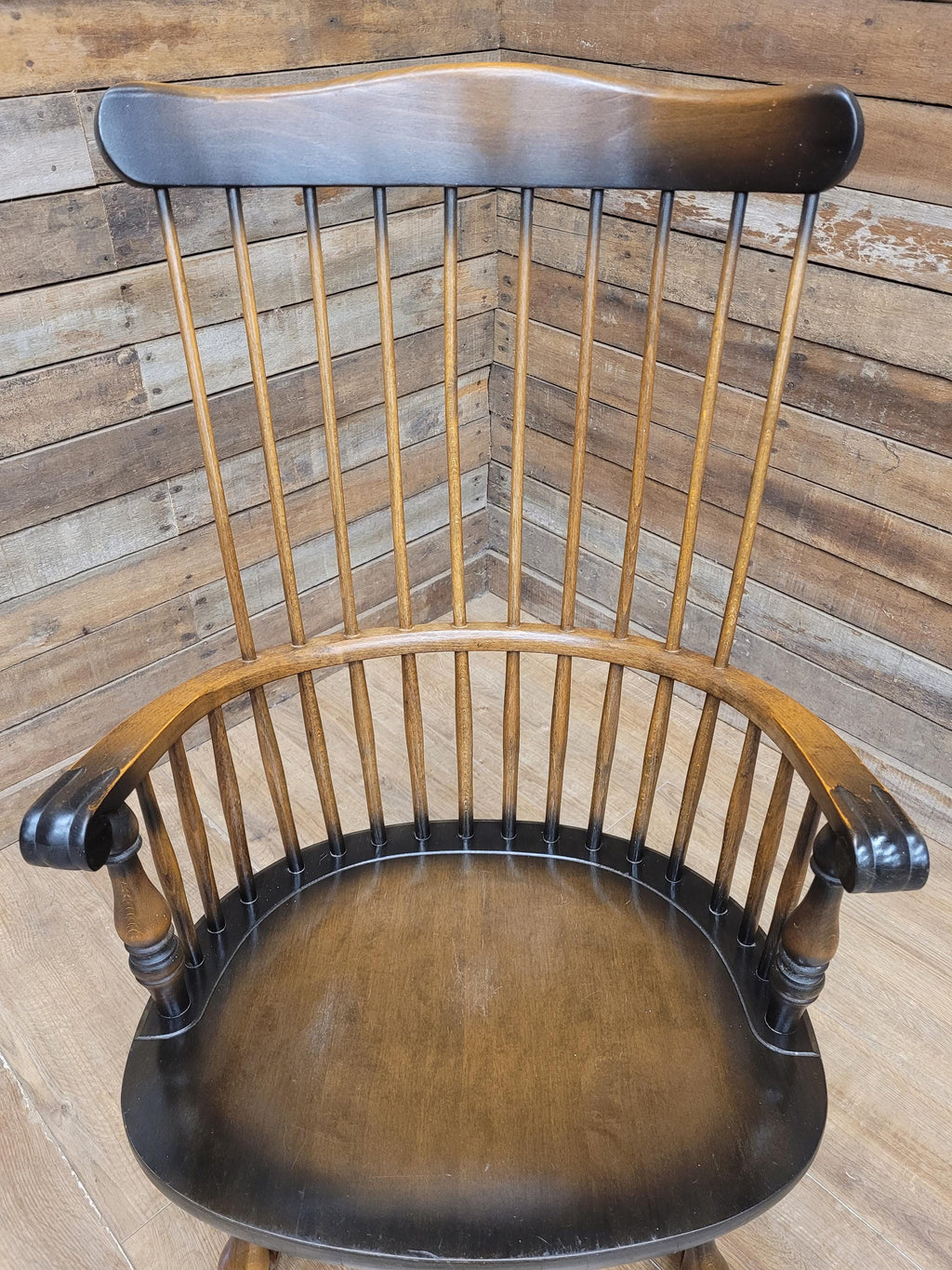 Sack Back Windsor Rocking Chair High Back Smokers Bow Armchair