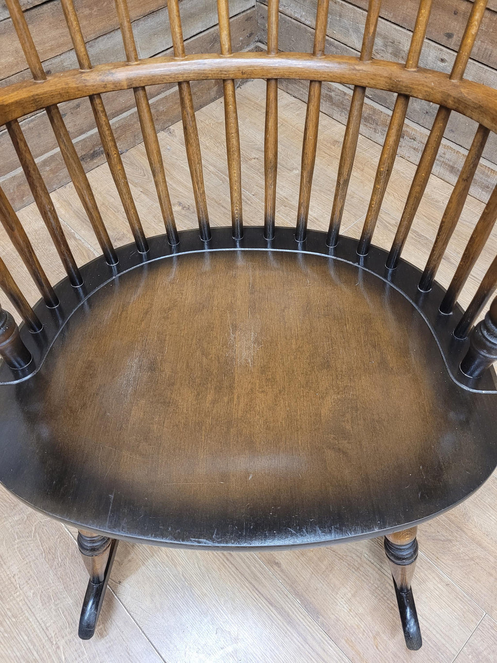 Sack Back Windsor Rocking Chair High Back Smokers Bow Armchair