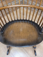 Sack Back Windsor Rocking Chair High Back Smokers Bow Armchair