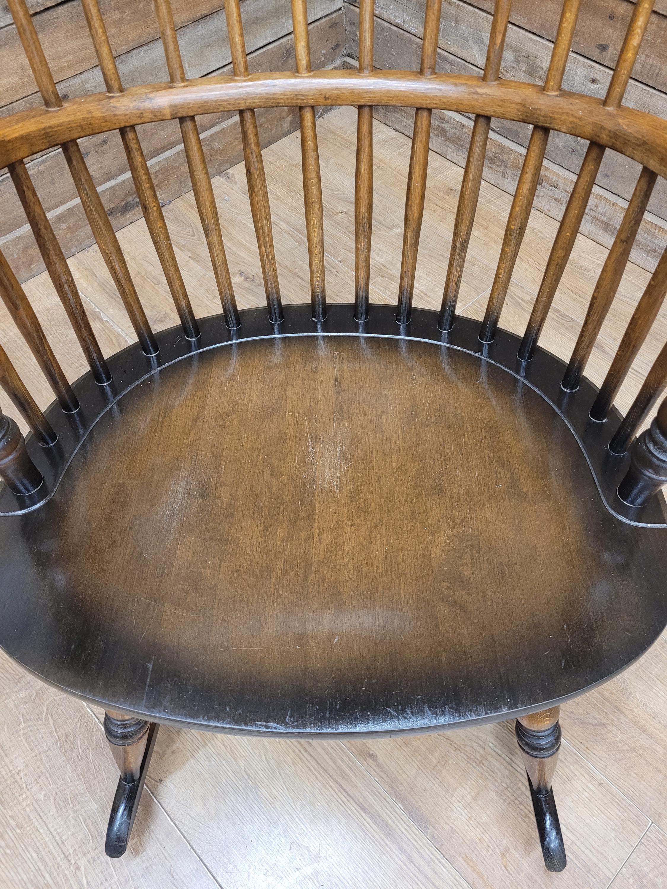 Sack Back Windsor Rocking Chair High Back Smokers Bow Armchair
