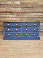 Pine Six Drawer Painted Dresser Sideboard Country Farmhouse Storage