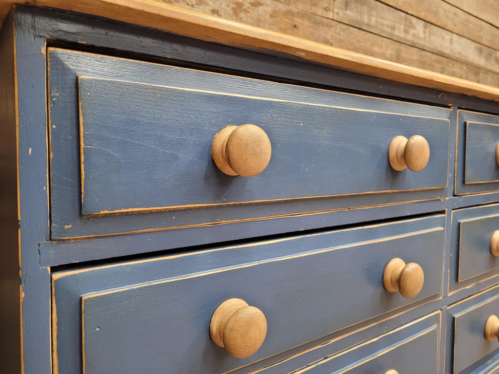 Pine Six Drawer Painted Dresser Sideboard Country Farmhouse Storage