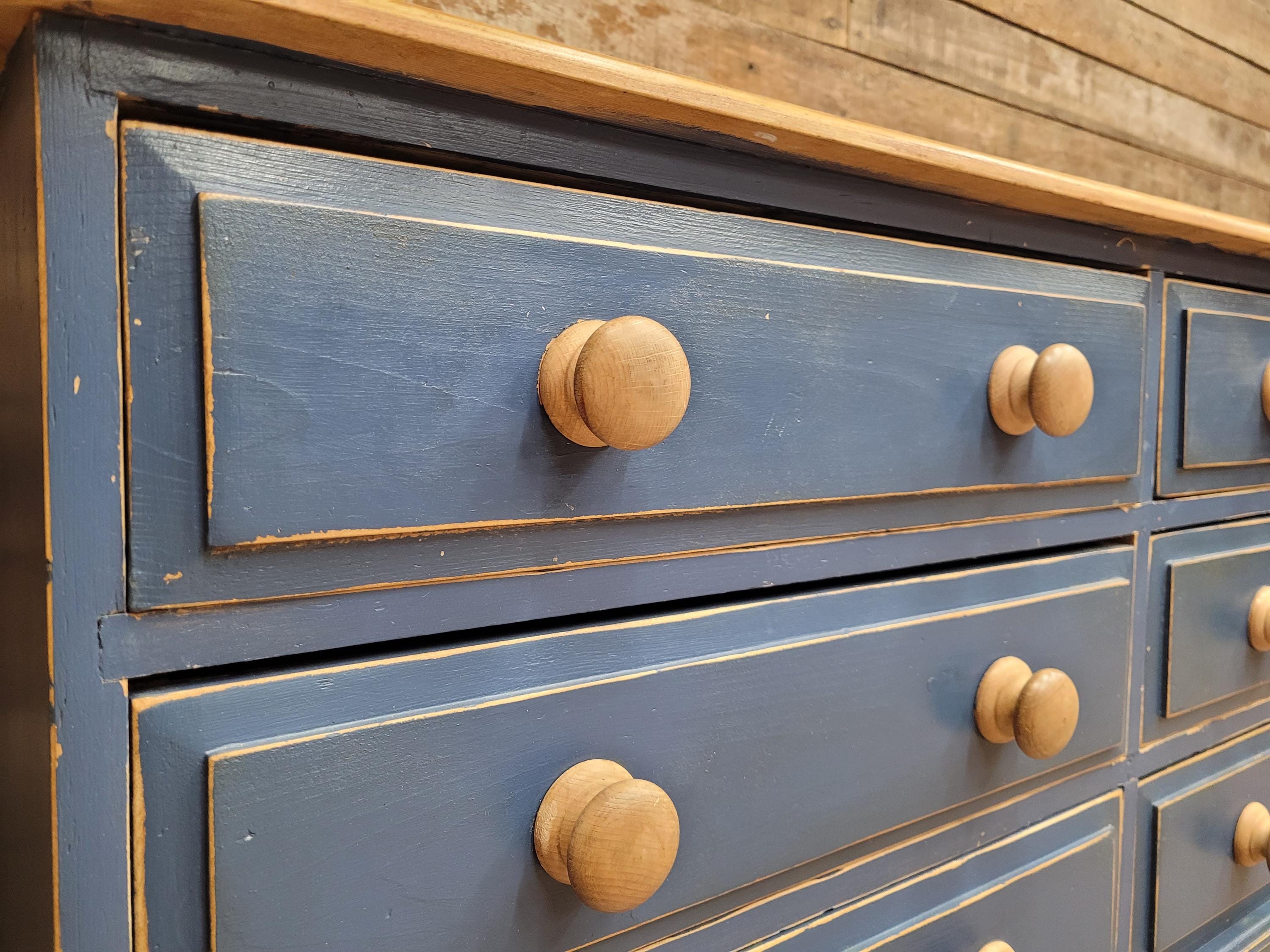 Pine Six Drawer Painted Dresser Sideboard Country Farmhouse Storage