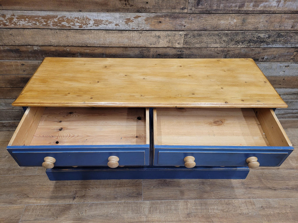 Pine Six Drawer Painted Dresser Sideboard Country Farmhouse Storage