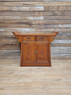 Hardwood Sideboard Cabinet Carved Two Drawer Two Door Cupboard