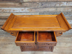Hardwood Sideboard Cabinet Carved Two Drawer Two Door Cupboard