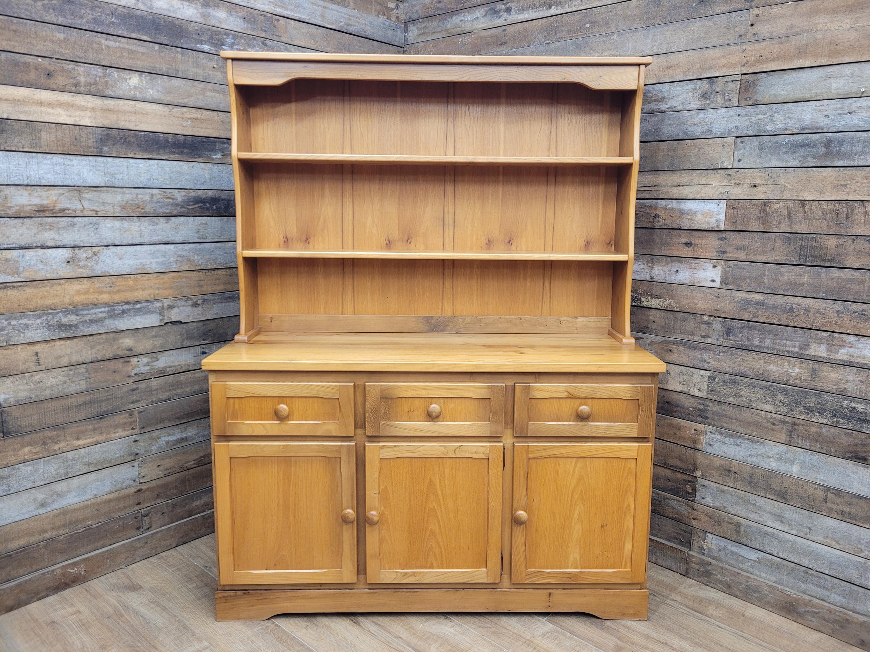 English Maid Welsh Dresser Kitchen Wooden Dresser Shelved Sideboard