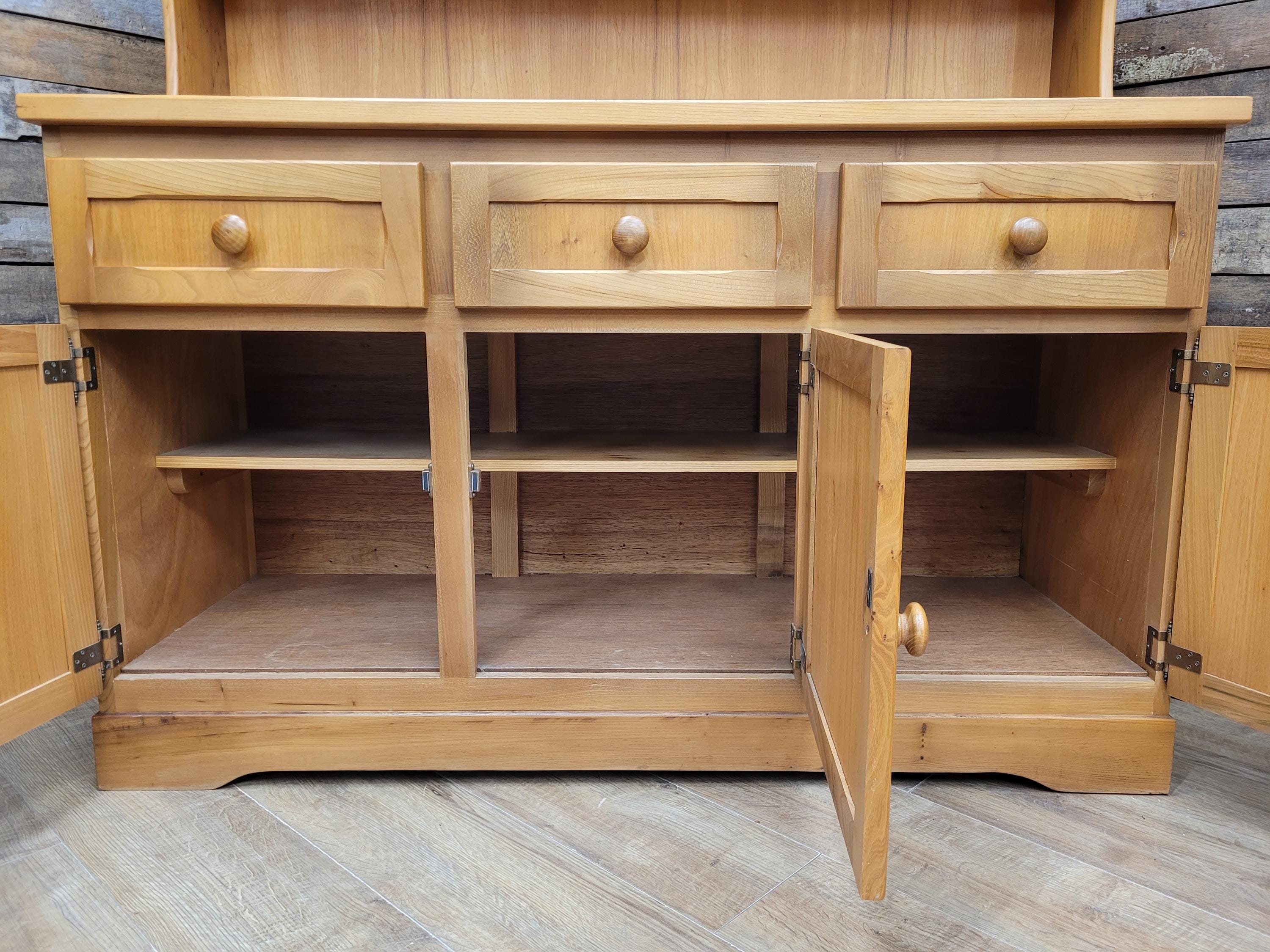English Maid Welsh Dresser Kitchen Wooden Dresser Shelved Sideboard