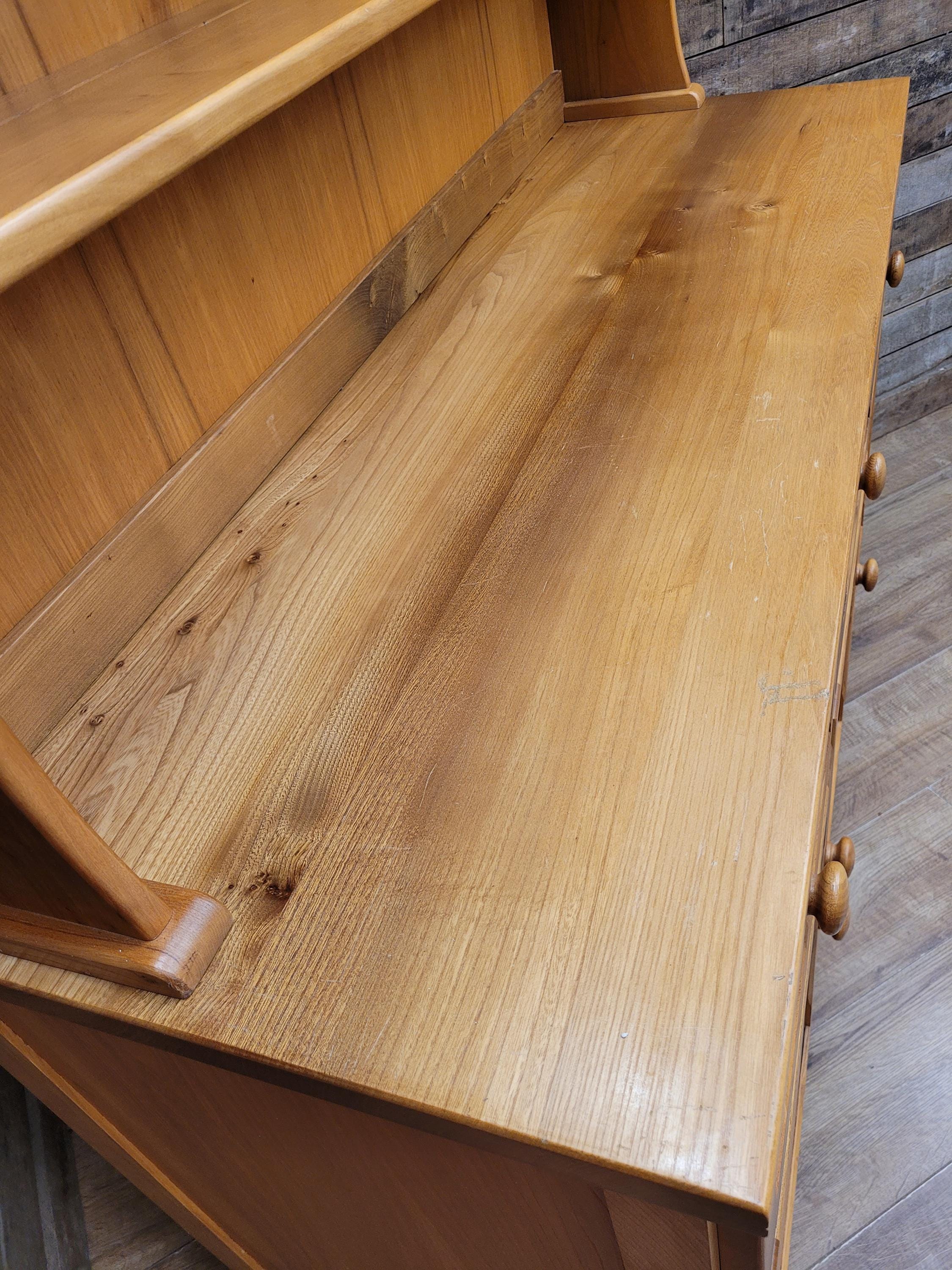 English Maid Welsh Dresser Kitchen Wooden Dresser Shelved Sideboard
