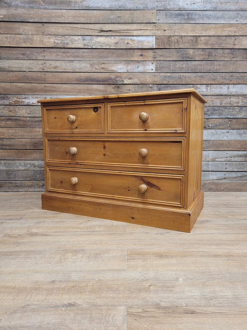 Pine Chest Of Drawers Country Style Four Drawer Bedroom Storage