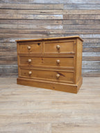 Pine Chest Of Drawers Country Style Four Drawer Bedroom Storage