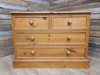 Pine Chest Of Drawers Country Style Four Drawer Bedroom Storage