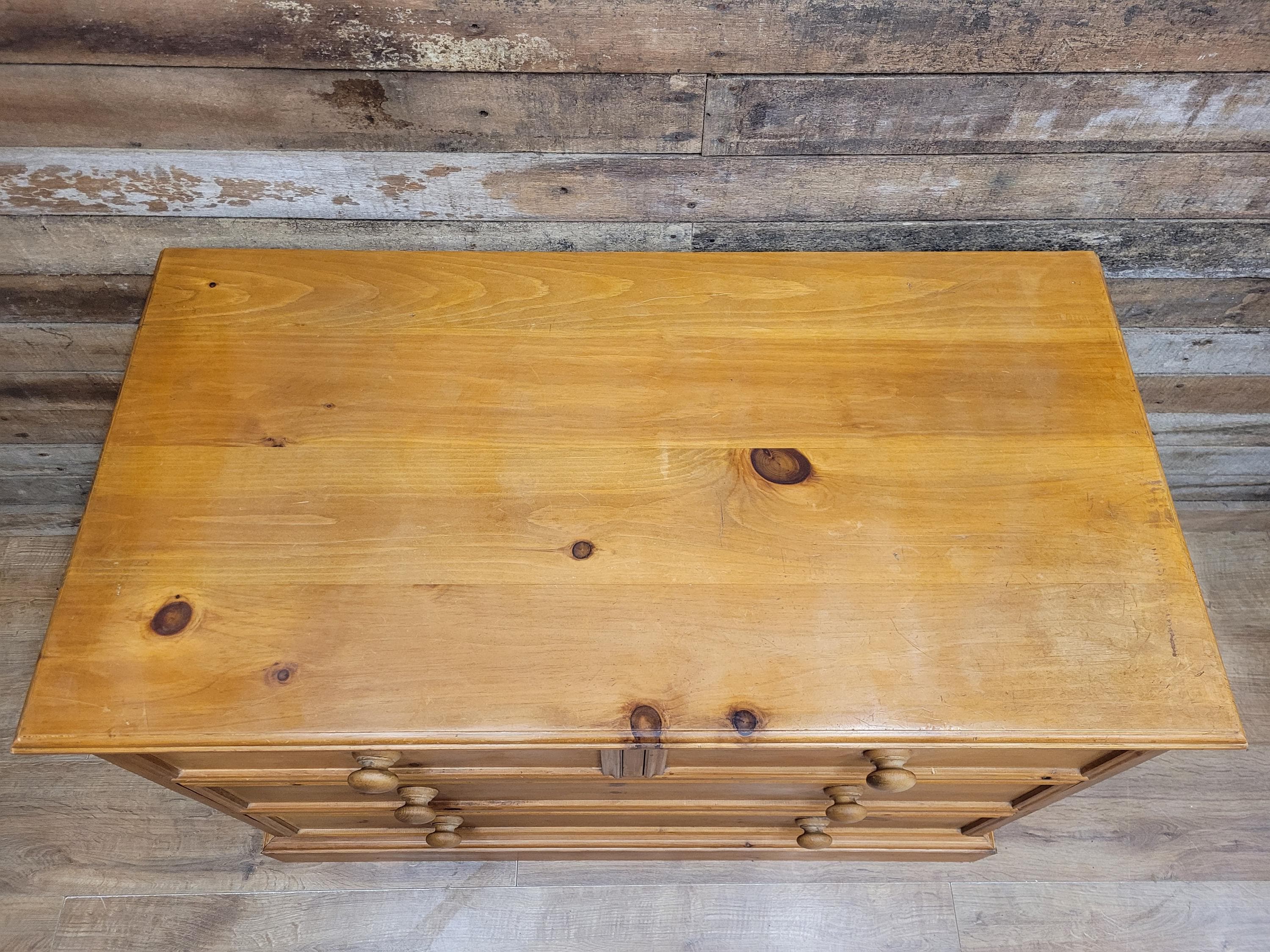 Pine Chest Of Drawers Country Style Four Drawer Bedroom Storage