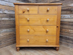 Scots Pine Chest Five Drawer Dovetailed Pine Bedroom Storage 2 Over 3