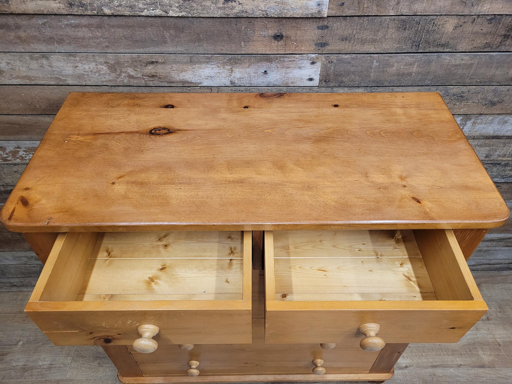 Scots Pine Chest Five Drawer Dovetailed Pine Bedroom Storage 2 Over 3