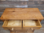 Scots Pine Chest Five Drawer Dovetailed Pine Bedroom Storage 2 Over 3