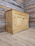 Victorian Pine Cupboard Rustic Country Two Door Side Cabinet
