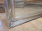 Large Silver Ornate Wall Mirror French Style Decorative Dressing Mirror