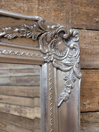 Large Silver Ornate Wall Mirror French Style Decorative Dressing Mirror