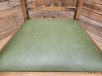 Oak Barley Twist Armchair Arts And Crafts Hall Chair Faux Leather Seat