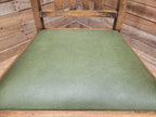 Oak Barley Twist Armchair Arts And Crafts Hall Chair Faux Leather Seat