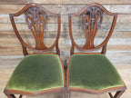 Prince Of Wales Hepplewhite Dining Chairs Mahogany Set Six Shield Back