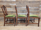 Prince Of Wales Hepplewhite Dining Chairs Mahogany Set Six Shield Back