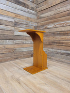 Teak Magazine Rack Side Table Vintage Telephone Stand Lamp Table